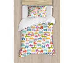 Colorful Drive Duvet Cover Set