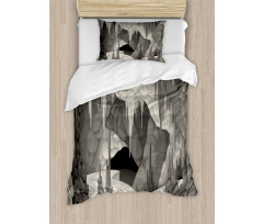 Cavern with Stalagmites Duvet Cover Set