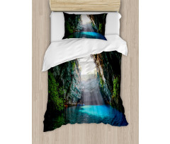 Melissani Lake Kefalonia Duvet Cover Set