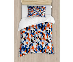 Colors Shapes Grid Duvet Cover Set