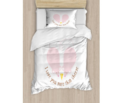 Pink Rats Cheese Duvet Cover Set