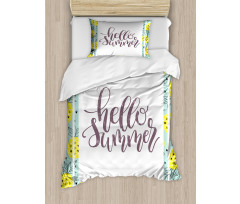 Yellow Pineapples Duvet Cover Set