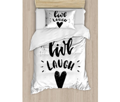 Retro Message Duvet Cover Set