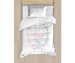 Pastel Dreamy Spring Duvet Cover Set