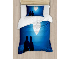 Couple Silhouette Duvet Cover Set