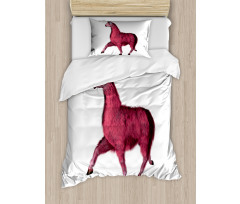 Pink Abstract Animal Duvet Cover Set