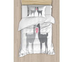 2 Animals in Love Duvet Cover Set