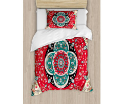 Circles Blooms Duvet Cover Set