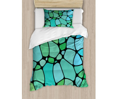 Mosaic Abstract Composition Duvet Cover Set