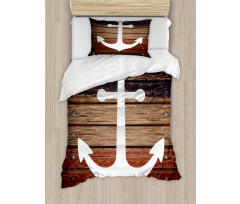 Boat Theme Anchor Motif Duvet Cover Set