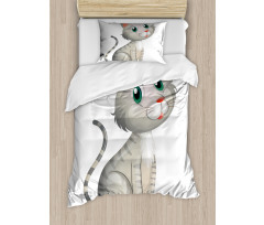Domestic Cat Pet Duvet Cover Set