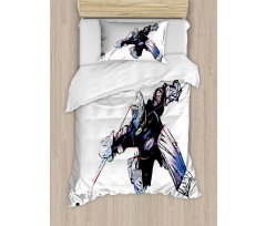 Goalkeeper Playing Game Duvet Cover Set