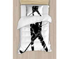 Black Silhouette Match Duvet Cover Set