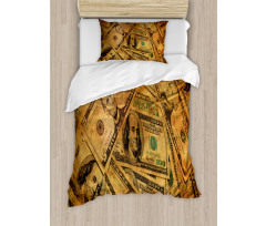 Fiver Sawbuck and C-Note Duvet Cover Set
