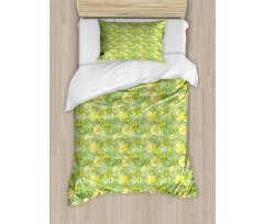 Doodle Daisy Branches Duvet Cover Set