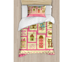 Retro Style Set Duvet Cover Set