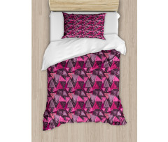 Abstract Triangle Art Duvet Cover Set