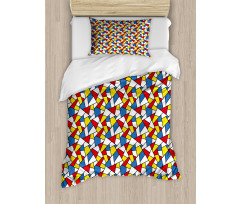Colorful Stained Glass Duvet Cover Set