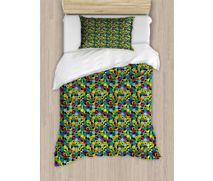 Hexagonal Geometric Duvet Cover Set