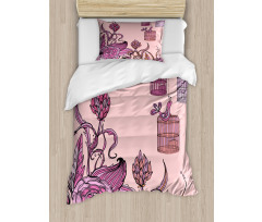 Bird Cage Flora Duvet Cover Set