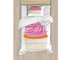Pink Cupcake Duvet Cover Set