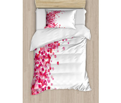 Rose Petals Vortex Duvet Cover Set