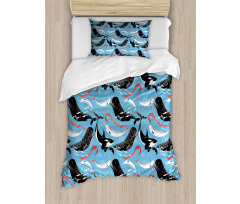 Arctic Ocean Fauna Duvet Cover Set