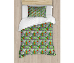 Houses Gardens Duvet Cover Set