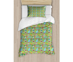 Cartoon City Duvet Cover Set