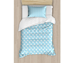 Blue Baby Shower Design Duvet Cover Set