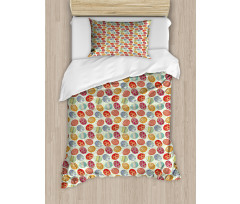 Flowery Vintage Eggs Duvet Cover Set