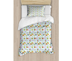 Owls Cakes Presents Duvet Cover Set