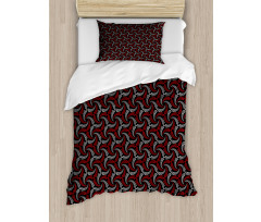Curvy and Dotted Duvet Cover Set