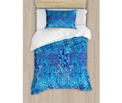 Abstract Fish Skin Scales Duvet Cover Set
