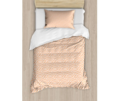 Frieze Pastel Orange Duvet Cover Set