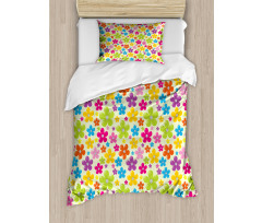 Sixties Hippie Flowers Duvet Cover Set