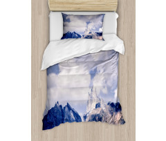 Craggy Peaks Mountains Duvet Cover Set