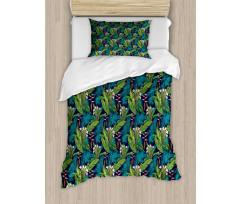 Tropical Jungle Pattern Duvet Cover Set