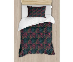 Concept of Flowers of Asia Duvet Cover Set