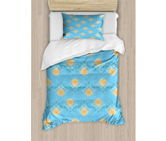 Japanese Themed Flora Duvet Cover Set