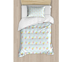 Pastel Hipster Summer Duvet Cover Set