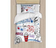 Notebook Doodle Duvet Cover Set