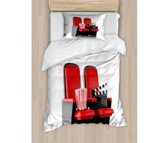 3D Theater Seats Duvet Cover Set