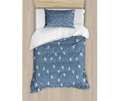 Branches over Denim Duvet Cover Set