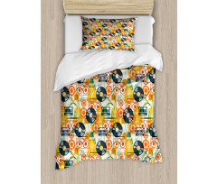 Cassette Radio Vinyl Duvet Cover Set