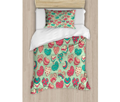 Colorful Love Cheers Duvet Cover Set