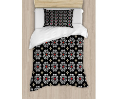 Floral Ornament Motifs Duvet Cover Set