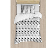 Monochrome Abstract Motif Duvet Cover Set