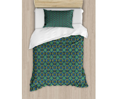 Mosaic Tiles Pattern Duvet Cover Set