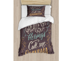 Greatest Words Duvet Cover Set